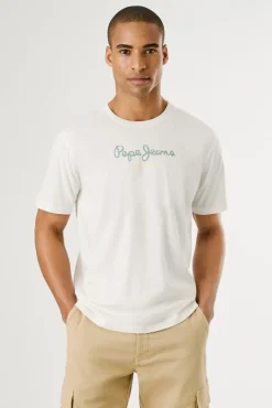 Hombre Pepe Jeans Camisetas>Camiseta de manga corta con logo frontal.