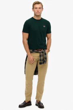 Hombre Superdry Camisetas>Camiseta de manga corta con cuello redondo de canalé