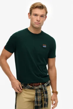 Hombre Superdry Camisetas>Camiseta de manga corta con cuello redondo de canalé