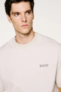 Hombre Selected Camisetas>Camiseta de manga corta Logo.