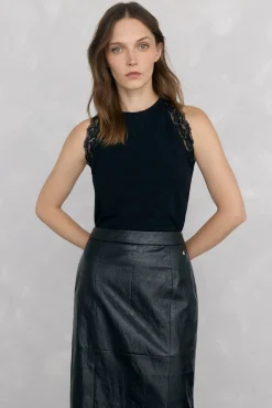 Mujer Pedro del Hierro Camisetas>Camiseta de tirantes con encaje
