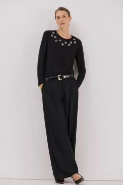 Mujer Cortefiel Camisetas>Camiseta detalle strass