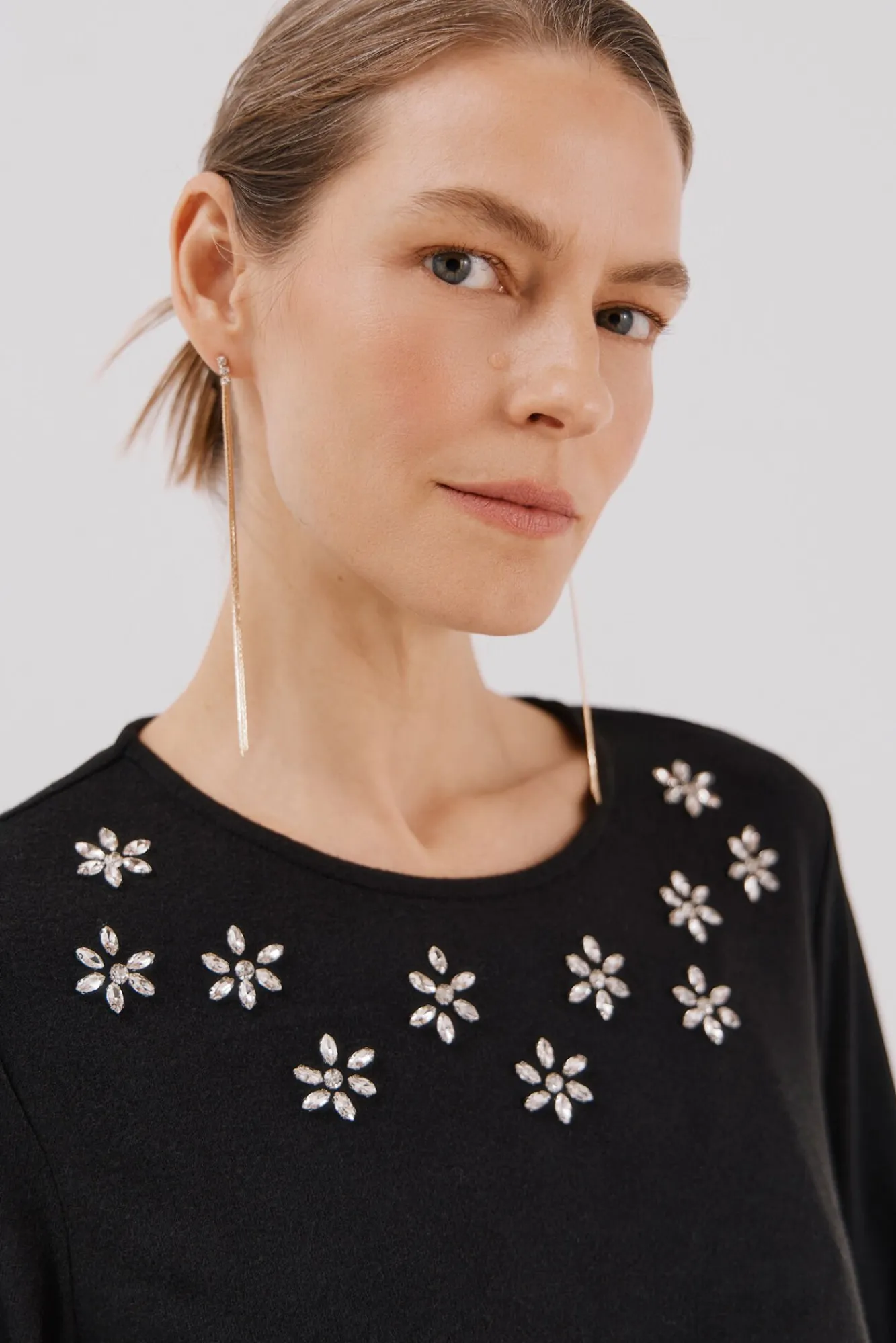 Mujer Cortefiel Camisetas>Camiseta detalle strass