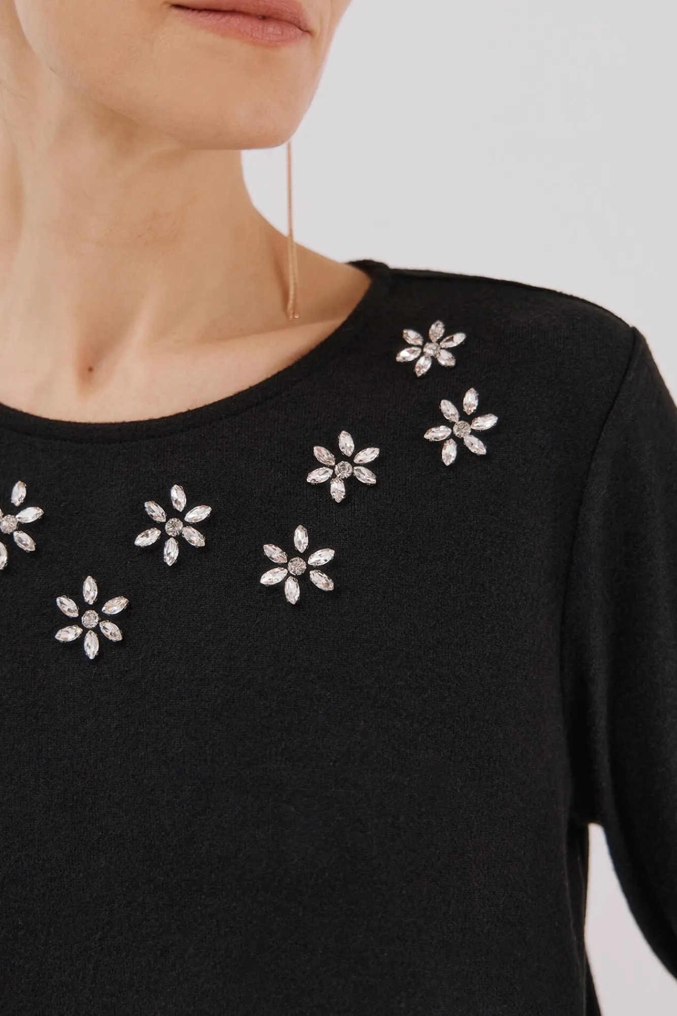 Mujer Cortefiel Camisetas>Camiseta detalle strass
