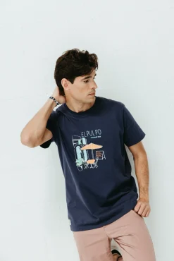 Hombre elPulpo Camisetas>Camiseta vintage bar