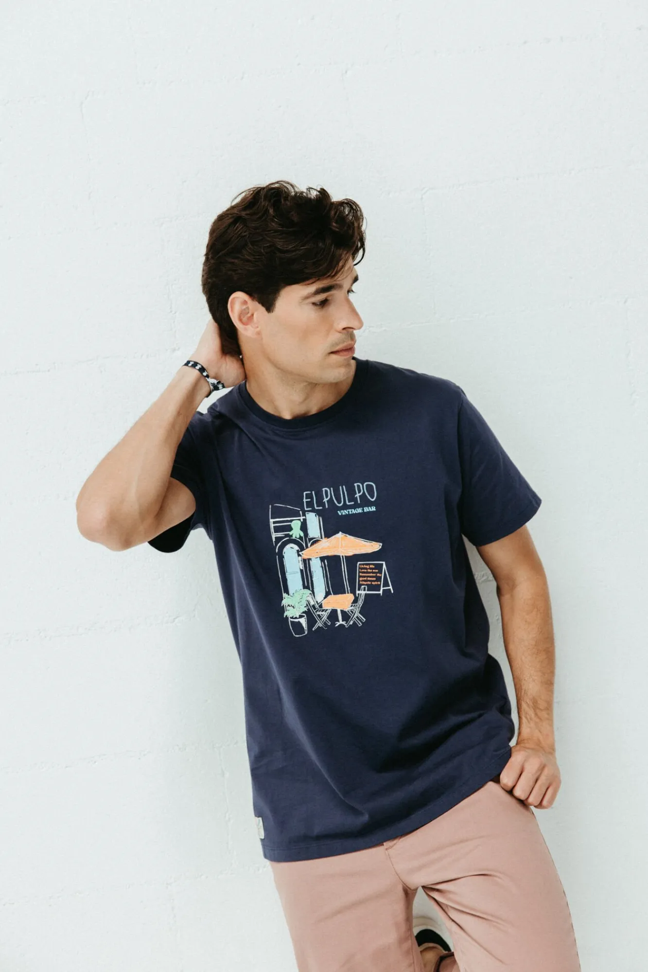 Hombre elPulpo Camisetas>Camiseta vintage bar