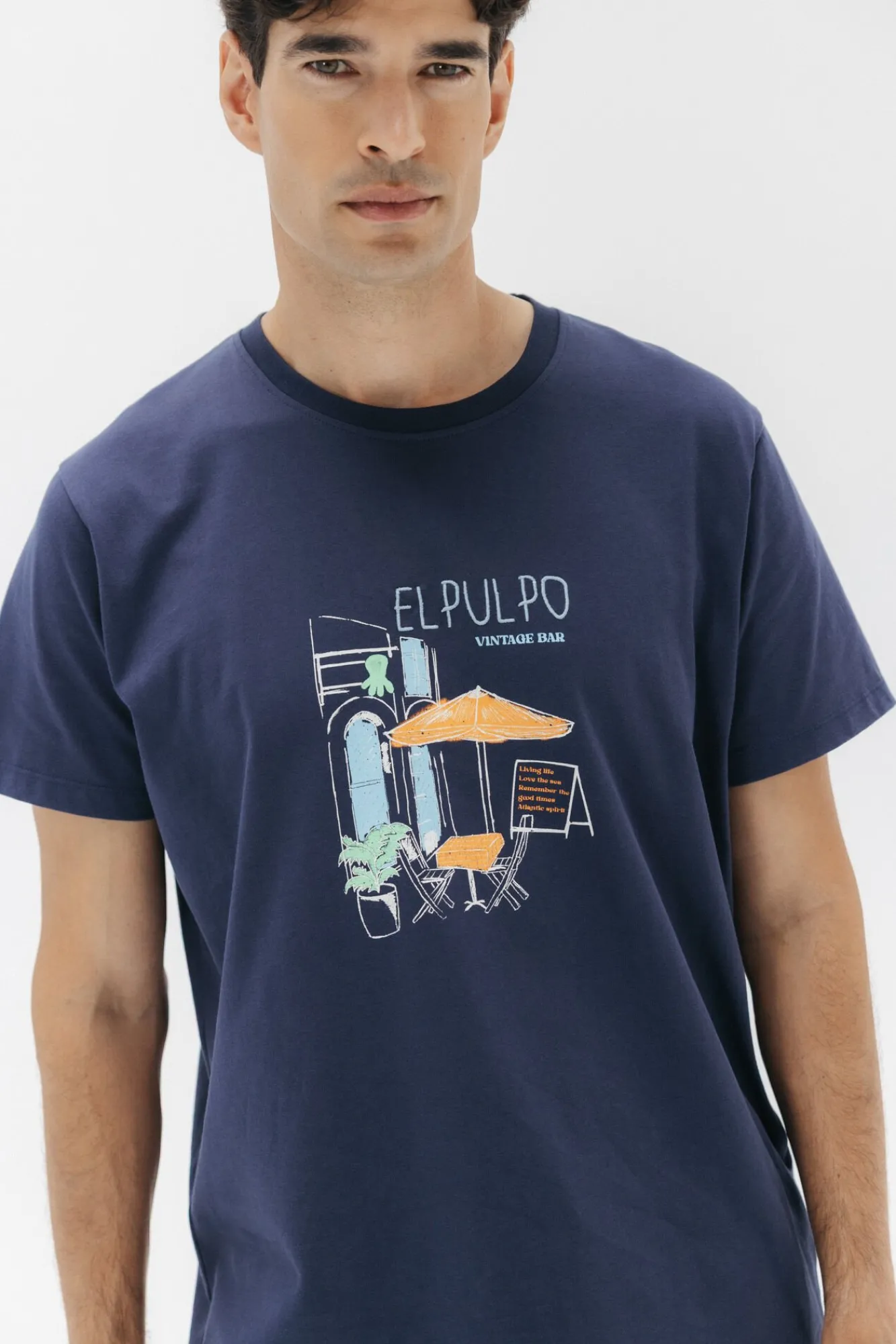 Hombre elPulpo Camisetas>Camiseta vintage bar