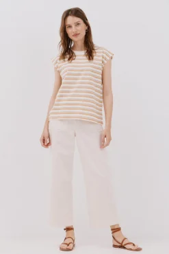 Mujer Cortefiel Camisetas>Camiseta escote pico