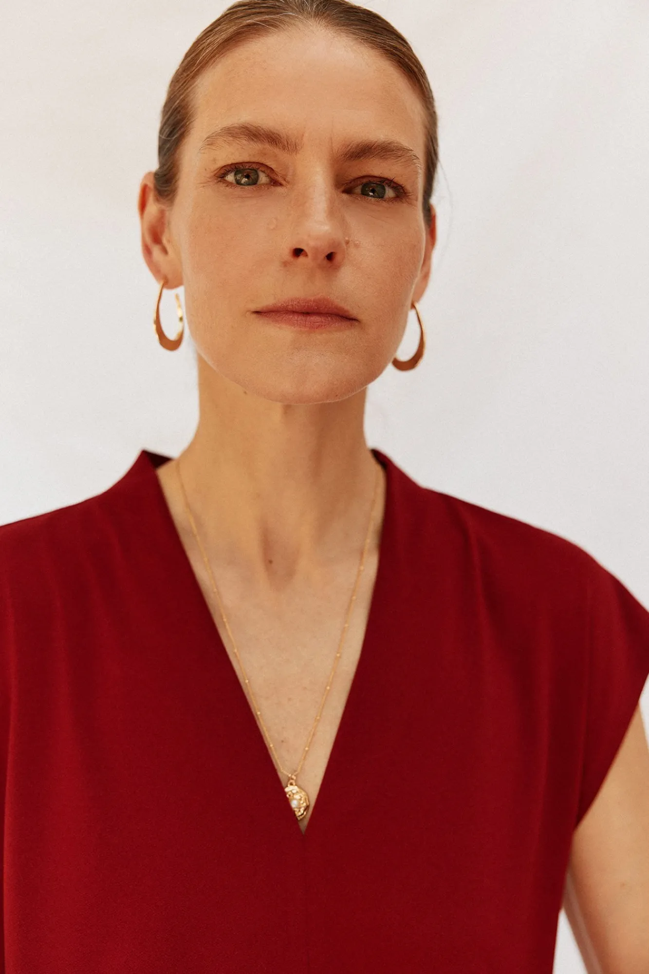 Mujer Cortefiel Camisetas>Camiseta estamapda escote pico fruncido