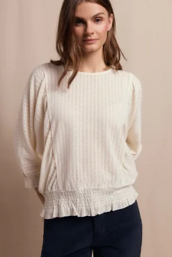 Mujer Slowlove Camisetas>Camiseta estructura rustica manga globo