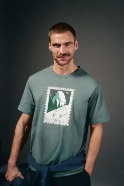 Hombre OOTO Camisetas>Camiseta gráfica lavada