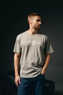 Hombre OOTO Camisetas>Camiseta gráfica lavada