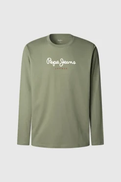 Hombre Pepe Jeans Camisetas>Camiseta Logo De Manga Larga