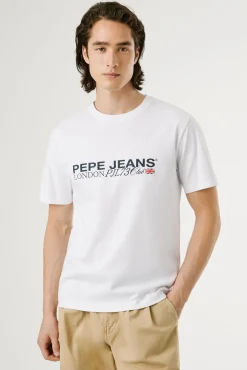 Hombre Pepe Jeans Camisetas>Camiseta Logo Estampado Fit Regular