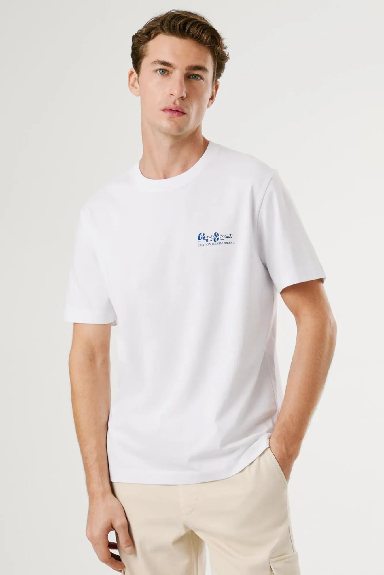Hombre Pepe Jeans Camisetas>Camiseta Logo Estampado Fit Regular