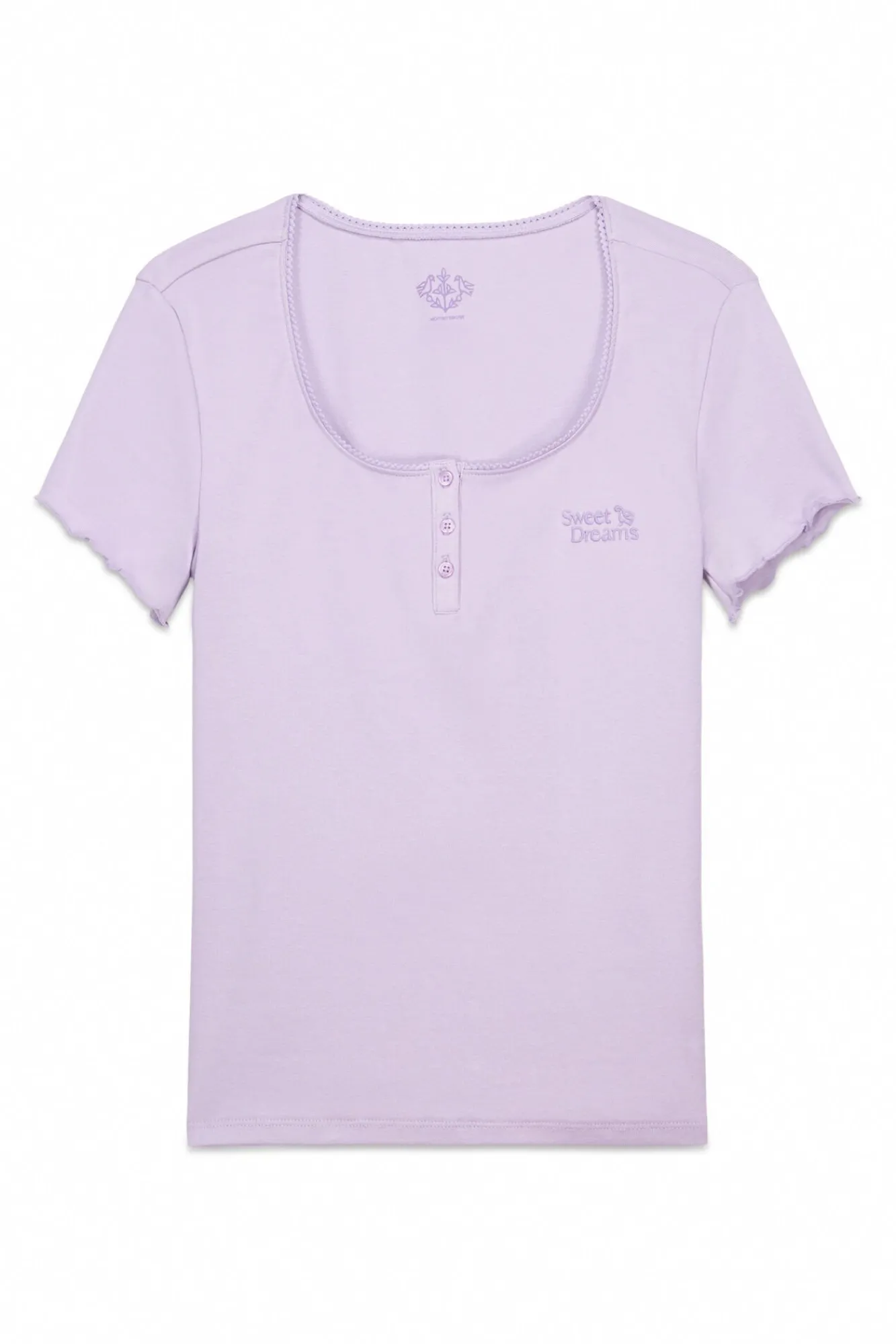 Mujer Women'secret Camisetas>Camiseta manga corta algodón lila