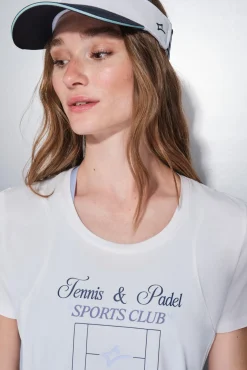 Mujer Dash and Stars Deporte|Camisetas>Camiseta manga corta blanca