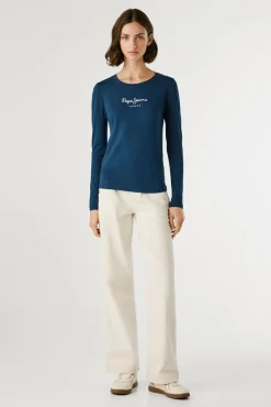 Mujer Pepe Jeans Camisetas>Camiseta manga larga