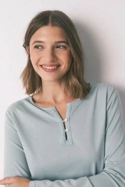 Mujer Women'secret Camisetas>Camiseta manga larga 100% algodón