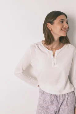 Mujer Women'secret Camisetas>Camiseta manga larga 100% algodón