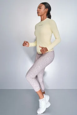 Mujer Dash and Stars Deporte|Camisetas>Camiseta manga larga amarillo