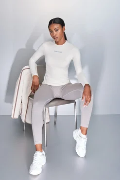 Mujer Dash and Stars Deporte|Camisetas>Camiseta manga larga blanco