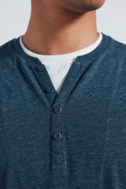 Hombre Springfield Camisetas>Camiseta manga larga cuello panadero