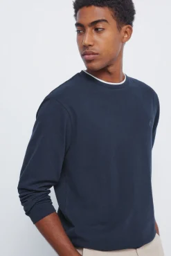 Hombre Springfield Camisetas>Camiseta manga larga doble melange