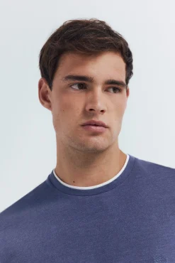 Hombre Springfield Camisetas>Camiseta manga larga doble melange