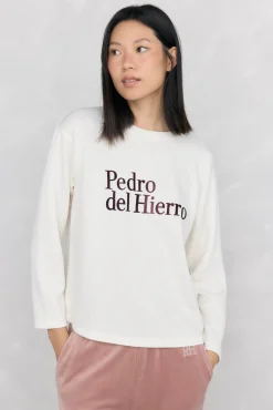 Mujer Pedro del Hierro Deporte|Camisetas>Camiseta manga larga logo tacto suave activewear