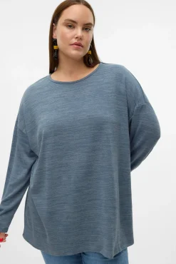 Mujer Vero Moda Curve Camisetas>Camiseta manga larga talla grande