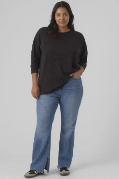 Mujer Vero Moda Curve Camisetas>Camiseta manga larga talla grande