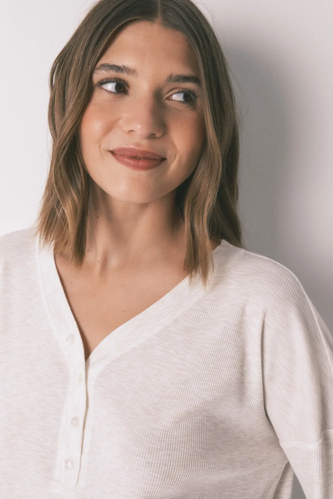 Mujer Women'secret Camisetas>Camiseta manga larga waffle