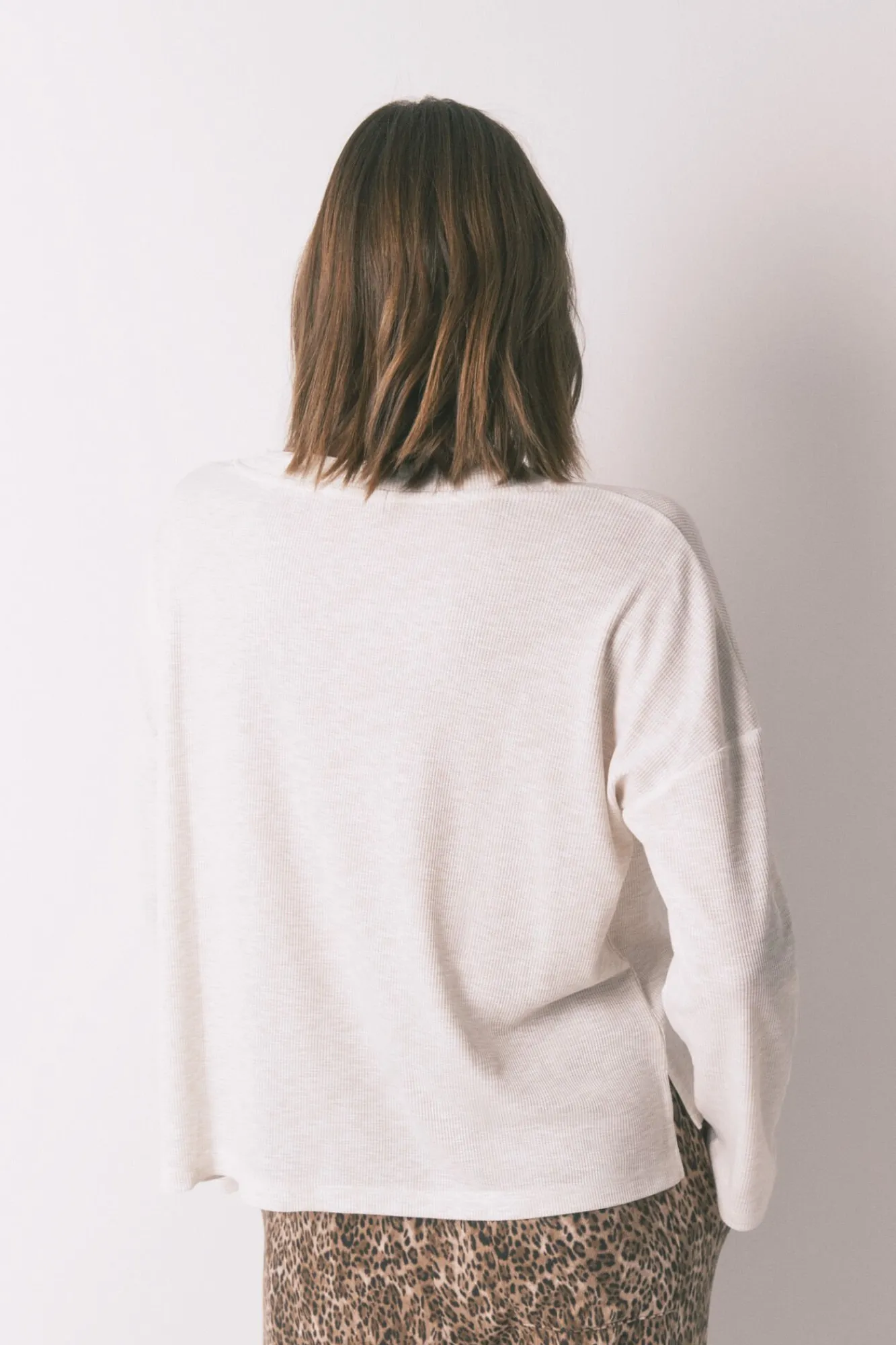 Mujer Women'secret Camisetas>Camiseta manga larga waffle