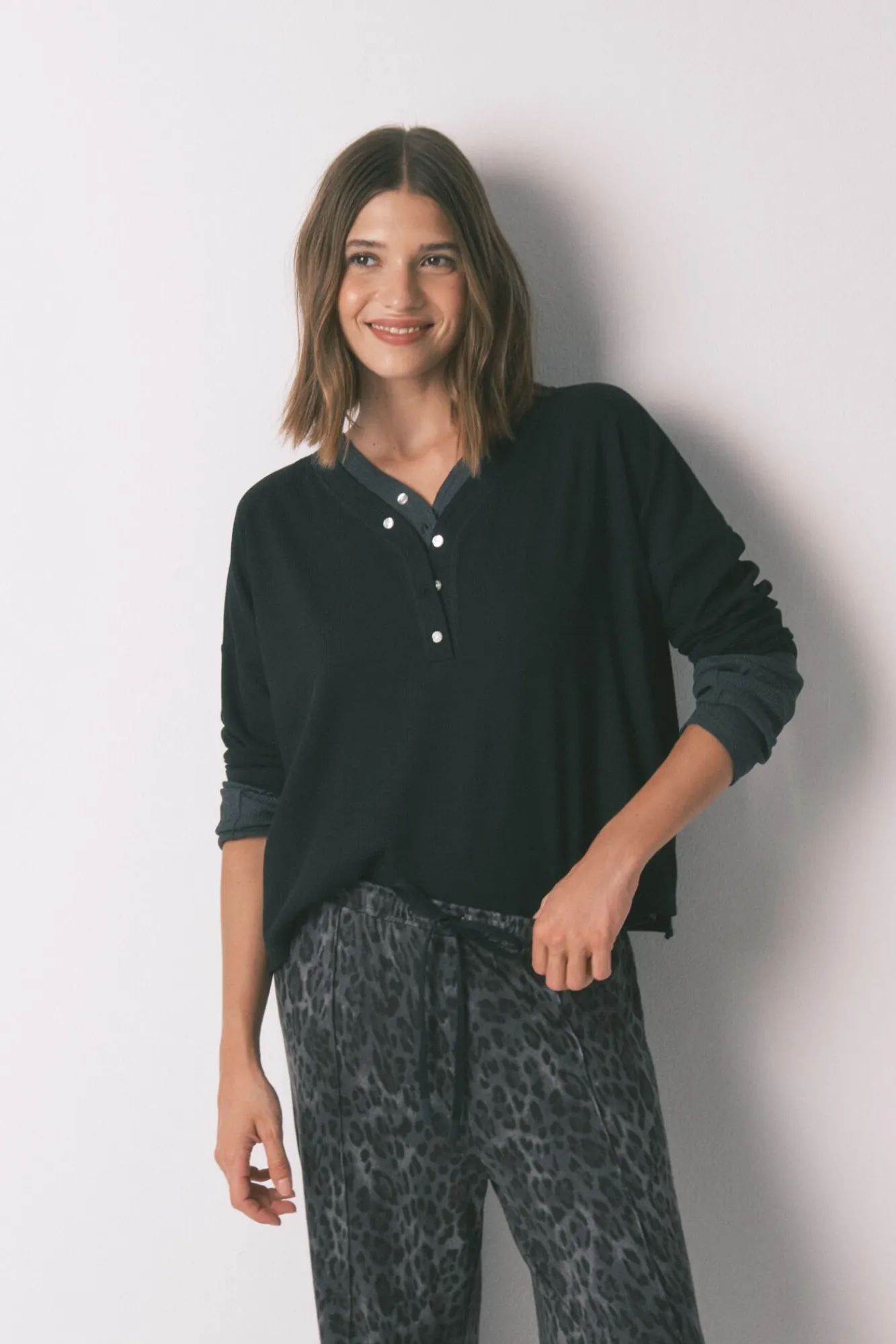 Mujer Women'secret Camisetas>Camiseta manga larga waffle