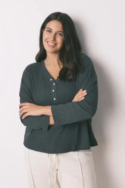 Mujer Women'secret Camisetas>Camiseta manga larga waffle