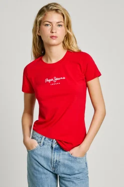 Mujer Pepe Jeans Camisetas>Camiseta New Virginia Ssn Manga Corta