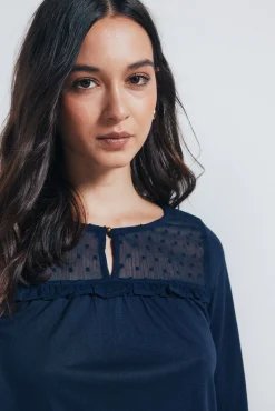 Mujer Springfield Camisetas>Camiseta plumetti volante