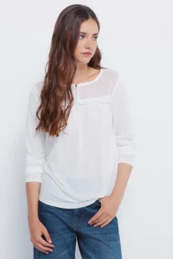 Mujer Springfield Camisetas>Camiseta plumetti volante