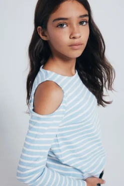 Niños Springfield Kids Camisetas>Camiseta rib hombros descubiertos niña