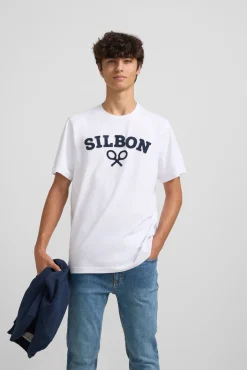 Hombre Silbon Camisetas>Camiseta raqueta media