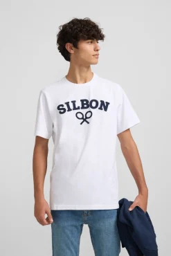 Hombre Silbon Camisetas>Camiseta raqueta media