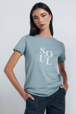 Mujer Springfield Camisetas>Camiseta "Soul"