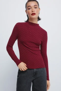 Mujer Springfield Camisetas>Camiseta strass