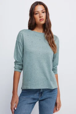 Mujer Springfield Camisetas>Camiseta tachas posicionadas