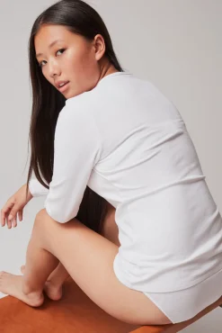 Mujer Gisela Camisetas>Camiseta térmica escote pico