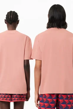 Hombre Lacoste Camisetas>Camiseta unisex de algodón natural teñido