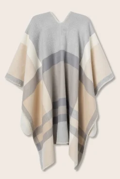 Mujer Vilanova Chaquetas>Capa Beige de Cuadros