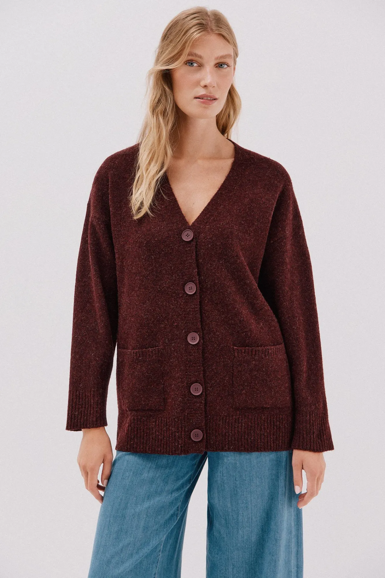 Mujer Cortefiel Jerséis>Cardigan largo bolsillos