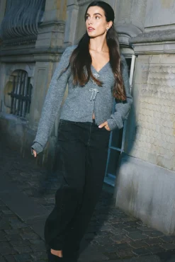 Mujer Springfield Jerséis>Cardigan lazos brillo